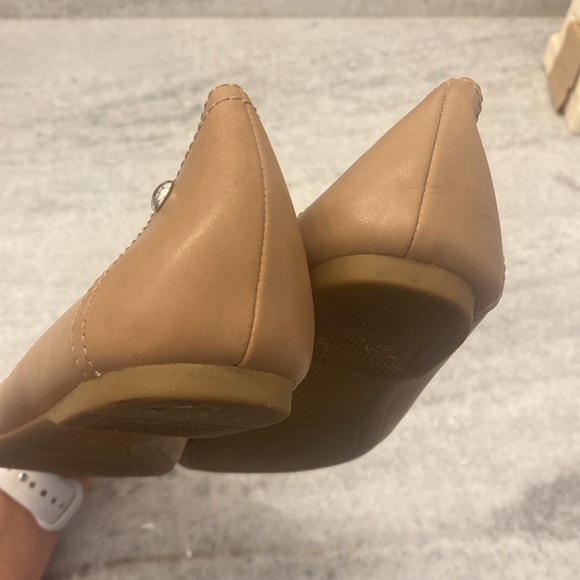 Coach Chelsea Tan Silver Cap Toe Leather Flat - Picture 5 of 7